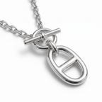 Small H Chaine Pendant Necklace