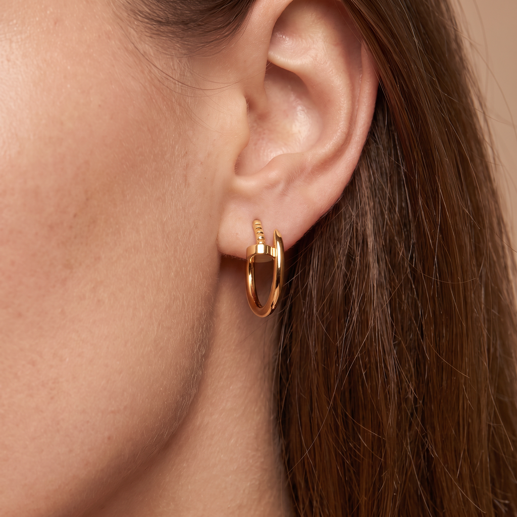 Small Juste Un Clou Hoop Earrings