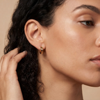 Small Love Hoop Earrings