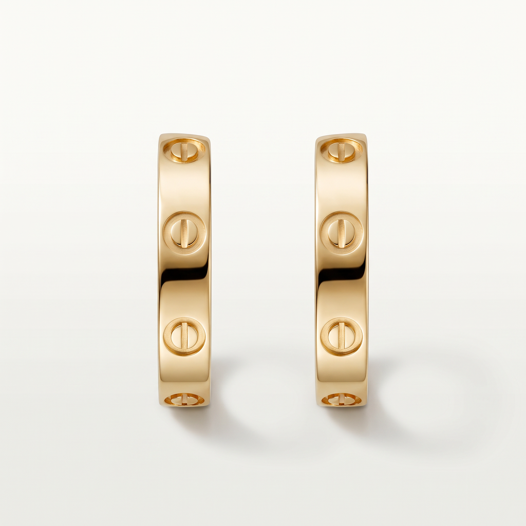 Small Love Hoop Earrings