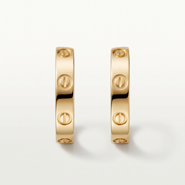 Small Love Hoop Earrings