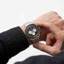 Speedmaster Black Dial Stainless Steel Automatic Men's Watch