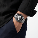 Speedmaster Black Dial Stainless Steel Automatic Men's Watch