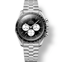 Speedmaster Black Dial Stainless Steel Automatic Men's Watch