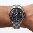 Speedmaster Full Black Dial Stainless Steel Automatic Men's Watch