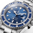 Submariner 116610 Vivid Blue Sapphire And Diamond Bezel Automatic Watch