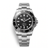 Submariner 124060 Black Dial Oystersteel Automatic Watch