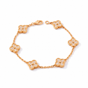 Sweet Alhambra 6 Diamond Clover Motifs Bracelet