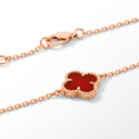 Sweet Alhambra Carnelian Clover Bracelet