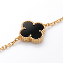 Sweet Alhambra Onyx Clover Bracelet
