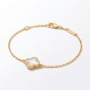 Sweet Alhambra Pearl Clover Bracelet