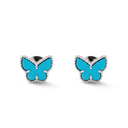 Sweet Alhambra Turquoise Butterfly Earrings