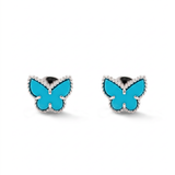 Sweet Alhambra Turquoise Butterfly Earrings