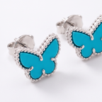 Sweet Alhambra Turquoise Butterfly Earrings
