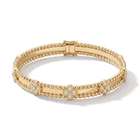 Sweet Clovers Pavé Beaded Bracelet