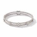 Sweet Clovers Pavé Beaded Bracelet