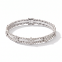 Sweet Clovers Pavé Beaded Bracelet