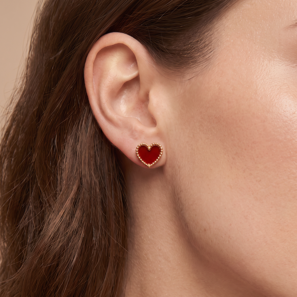Sweet Hearts Stud Earrings