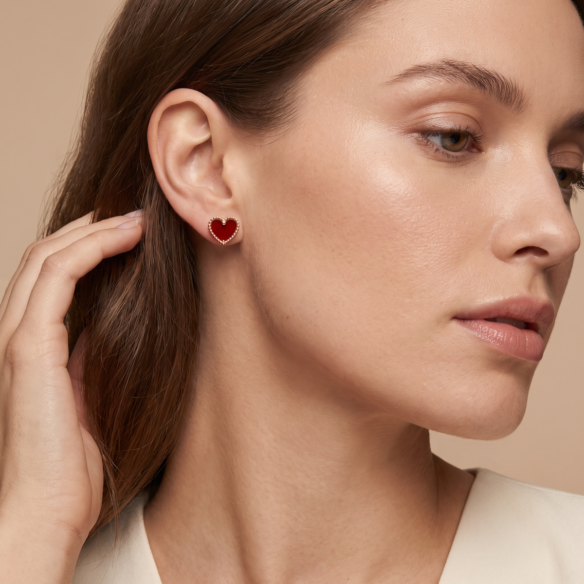 Sweet Hearts Stud Earrings