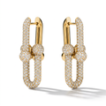 T Hardwear Full Diamond Large Link Earrings