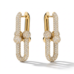 T Hardwear Full Diamond Large Link Earrings