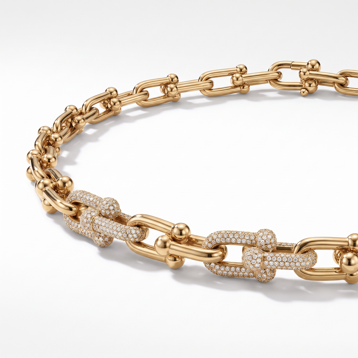 T HardWear Gold Station Link Necklace
