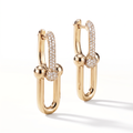 T HardWear Large Link Pavé Earrings