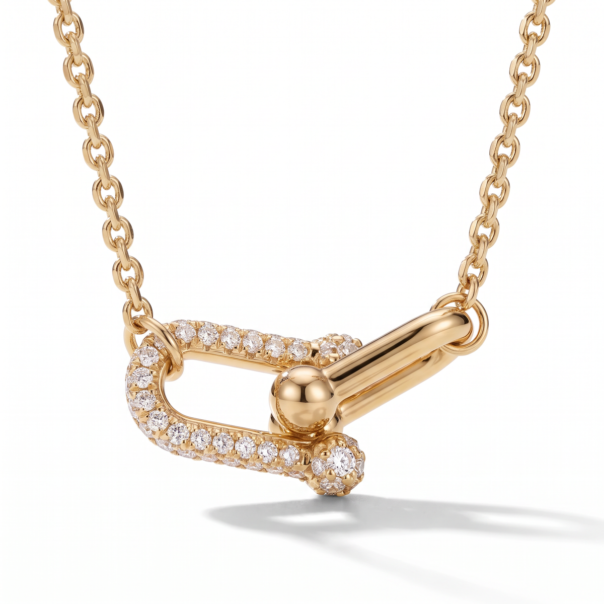 T HardWear Pavé Link Pendant Necklace