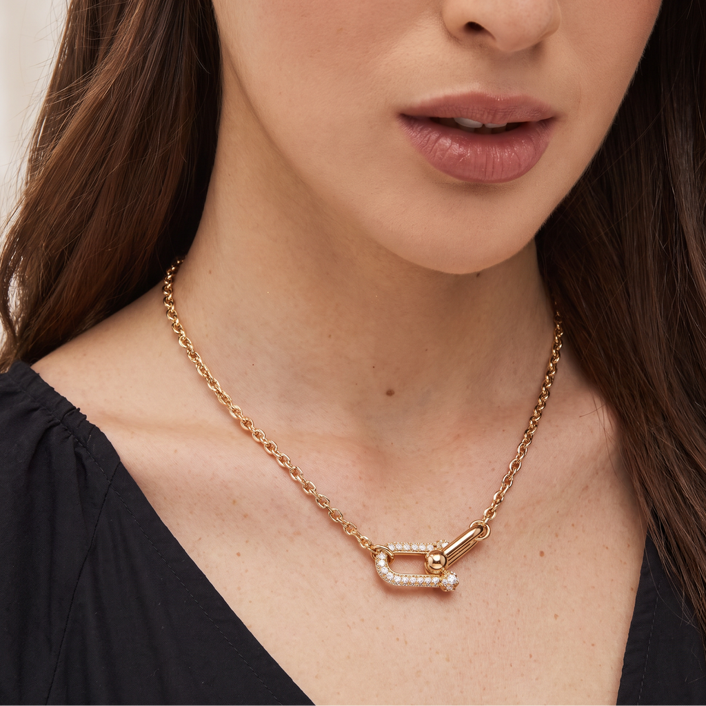 T HardWear Pavé Link Pendant Necklace