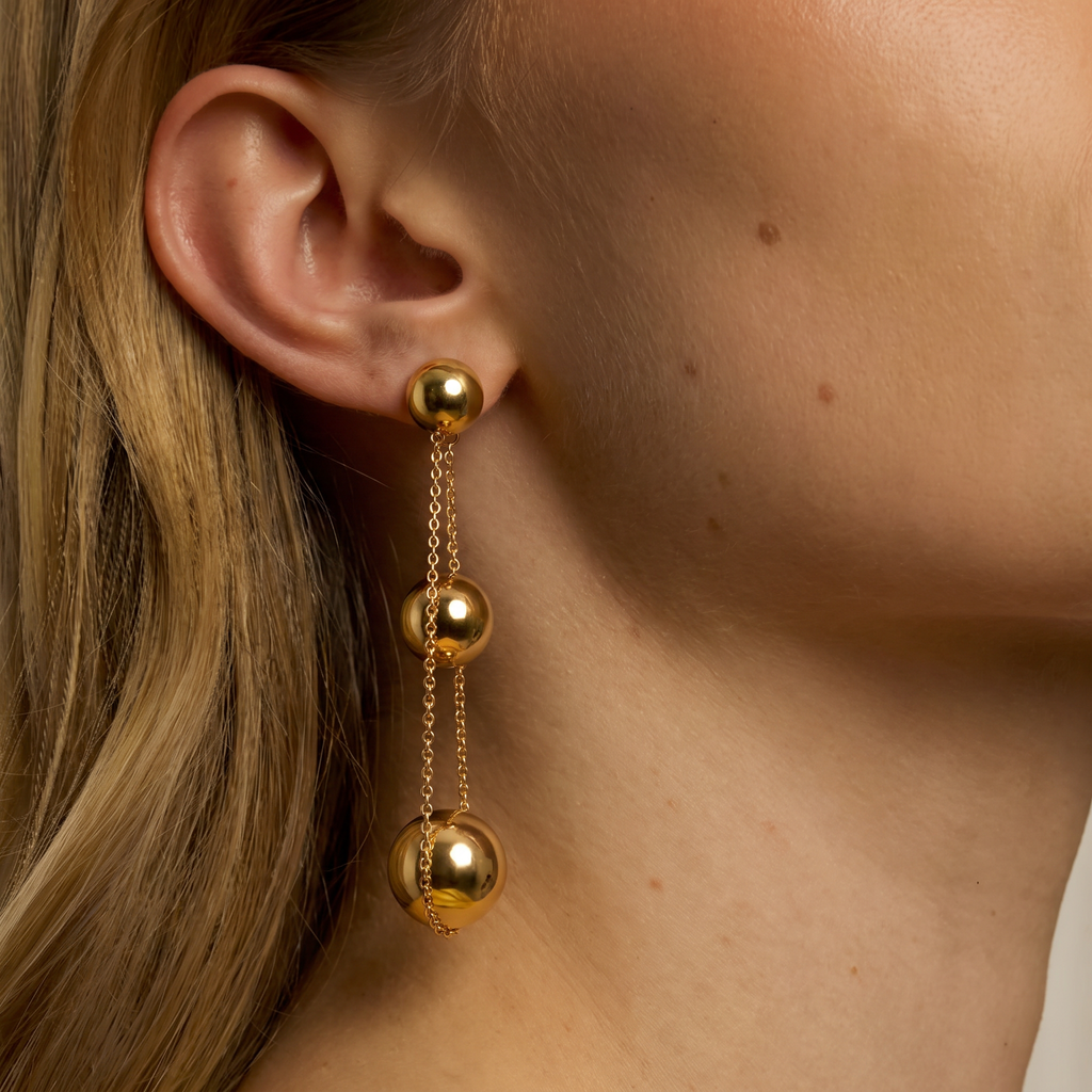T HardWear Triple Ball Drop Earrings