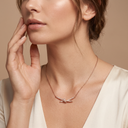 T Knot Full-pavé Pendant Necklace