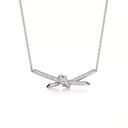 T Knot Full-pavé Pendant Necklace