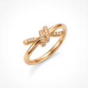 Knot Half-paved Ring