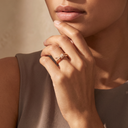 Knot Half-paved Ring