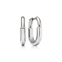 Medium T Lock Hoop Earrings