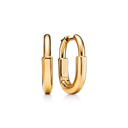 Medium T Lock Hoop Earrings