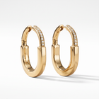 T Lock Medium Hoop Earrings