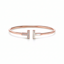 T Pearl Wire Bracelet