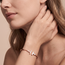 T Pearl Wire Bracelet