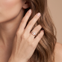 T Pearl Wire Ring