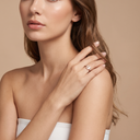 T Pearl Wire Ring