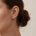 T Smile Pavé Stud Earrings
