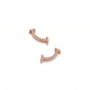 T Smile Pavé Stud Earrings