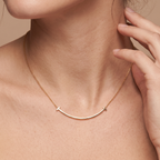 T Smile Pendant Necklace