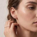 T Smile Stud Earrings