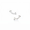 T Smile Stud Earrings