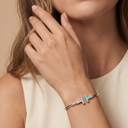 T Turquoise Wire Bracelet