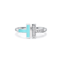 T Turquoise Wire Ring
