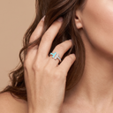 T Turquoise Wire Ring