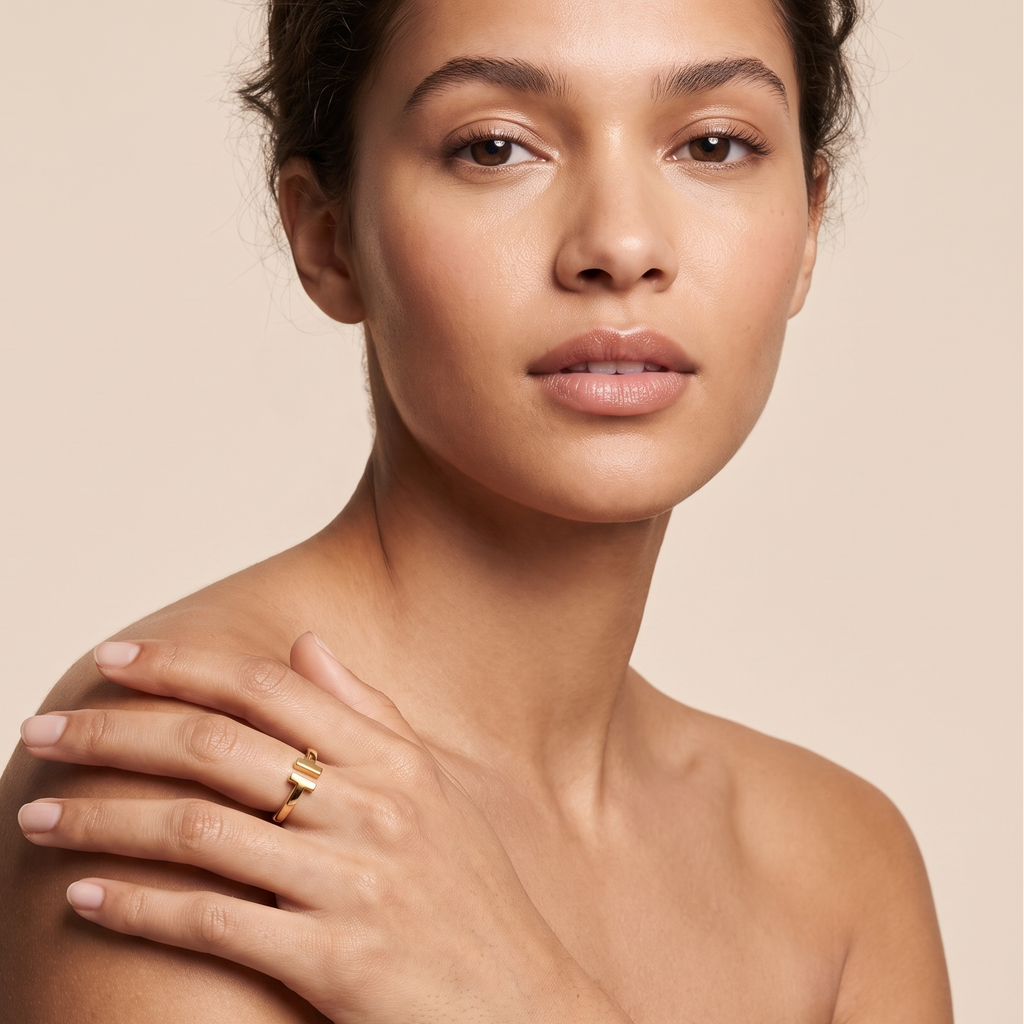 T Wire Cuff Ring